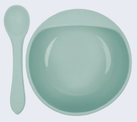 Guardian-Silicone-Spoon-Bowl-Set-Seafoam on sale