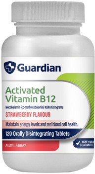 Guardian+Activated+Vitamin+B12+120+Tablets