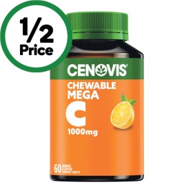 Cenovis+Chewable+Tablets+Mega+C+1000mg+Pk+60%7E