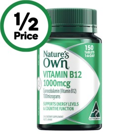 Nature%26rsquo%3Bs+Own+Vitamin+B12+1000mcg+Tablets+Pk+150%7E