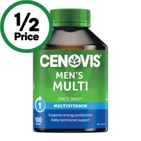 Cenovis+Once+Daily+Men%26rsquo%3Bs+Multivitamin+Capsules+Pk+100%7E