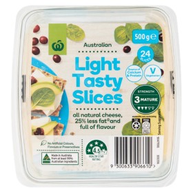 Woolworths+Tasty+Light+Cheese+Slices+500g+%26ndash%3B+From+the+Fridge