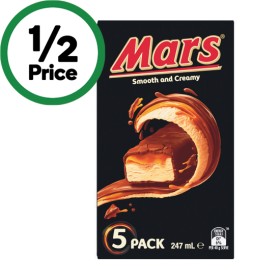 Mars+or+Snickers+Frozen+Dessert+Bars+247-250ml+Pk+5+%26ndash%3B+From+the+Freezer