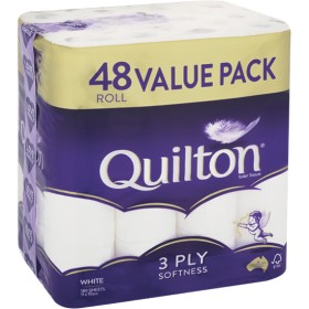 Quilton+3+Ply+Toilet+Tissue+Pk+48