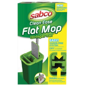 Sabco+Clean+Ease+Rinse+%26amp%3B+Wring+Flat+Mop+System