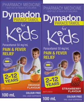 Dymadon-Paracetamol-for-Kids-2-12-Years-Orange-or-Strawberry-Flavour-100mL on sale