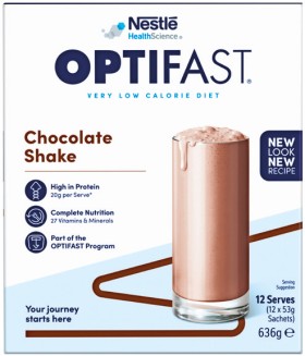 Optifast+Chocolate+Shake+12+x+53g+Sachets