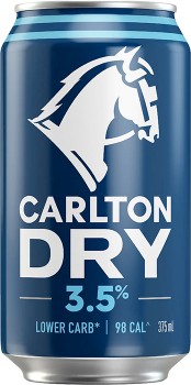 Carlton-Dry-Mid-35-Cans-375mL on sale