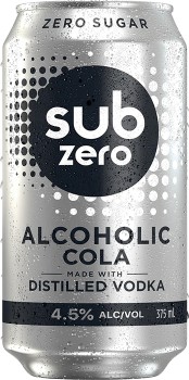 Sub+Zero+Alcoholic+Cola+Cans+375mL