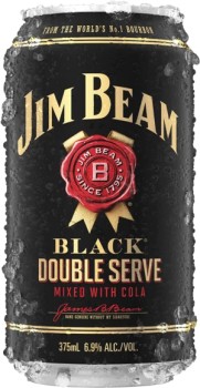 Jim-Beam-Black-Double-Serve-Cans-375mL-10-Pack on sale