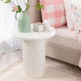 Tully+White+Fluted+Side+Table+by+Habitat