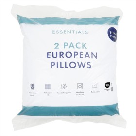 2+Pack+European+Pillows+by+Essentials