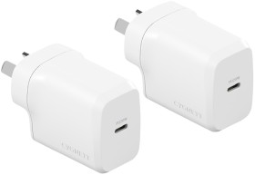 Cygnett+PowerDuo+USB-C+Wall+Charger+Twin+Pack