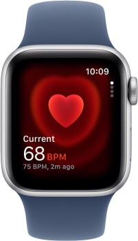 Apple+Watch+SE+GPS+40mm+Silver+Case%2FDenim+Sport+Band+S%2FM