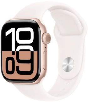 Apple+Watch+S10+GPS+42mm+R.Gold+Al+Case%2FBlush+Sport+Band+S%2FM