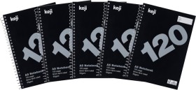 Keji+A5+Notebook+120+Page+5+Pack