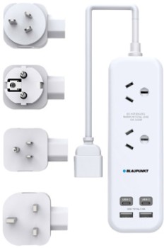 Blaupunkt+Universal+Travel+Adaptor+Kit+White