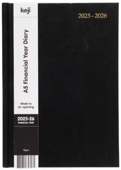 Keji-A5-Week-to-View-FY2526-Hard-Cover-Diary on sale