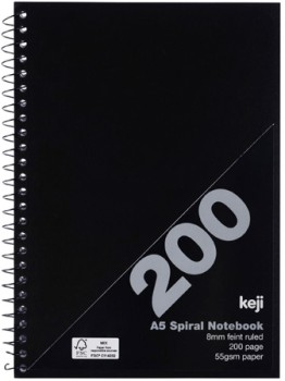 Keji-A5-200-Page-Hardcover-Notebook on sale