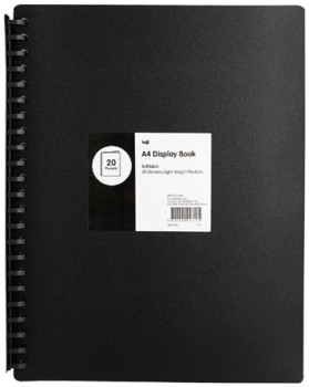 Keji-A4-Refillable-Display-Book-Black on sale