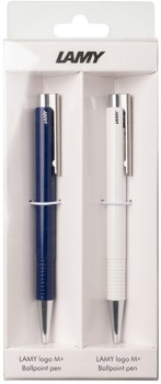 LAMY+Logo+M%2B+Ballpoint+Pen+Set+-+Black+%26amp%3B+White