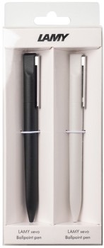 LAMY+Xevo+Ballpoint+Pen+Set+-+Black+%26amp%3B+Light+Grey