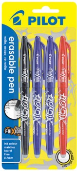 Pilot-Frixion-Ball-Erasable-Gel-Pen-4-Pack-Assorted on sale