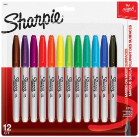 Sharpie+Assorted+Permanent+Markers+12+Pack+-+Assorted