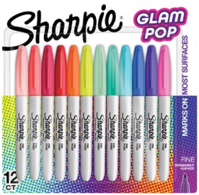 Sharpie+Assorted+Permanent+Markers+12+Pack+-+Glam+Pop