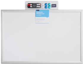 J.Burrows+Aluminium+Whiteboard+900+x+600mm