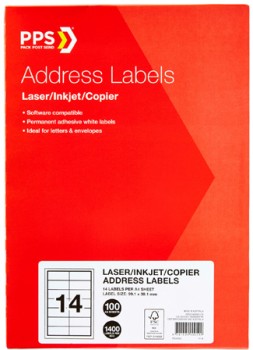 PPS-Address-Labels-14UP-100-Sheets on sale