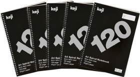 Keji-A4-Notebook-120-Page-5-Pack on sale
