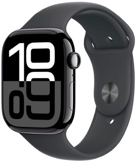 Apple-Watch-Series-10-GPS-46mm-Jet-Black-AI-CaseSport-Band-ML on sale