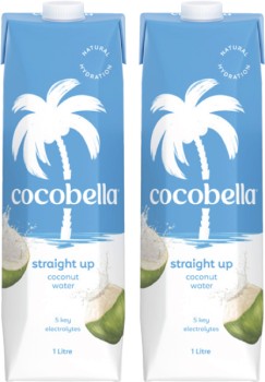 Cocobella-Straight-Up-Coconut-Water-1-Litre on sale