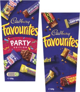 Cadbury-Favourites-520g on sale