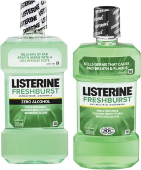 Listerine+Freshburst+or+Freshburst+Zero+Mouthwash+500mL