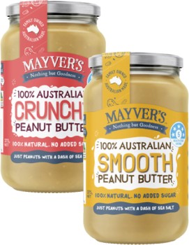 Mayver%26%23039%3Bs+Smooth+or+Crunchy+Peanut+Butter+375g