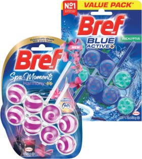 Bref+Spa+Moments+or+Blue+Active+In+The+Bowl+Toilet+Cleaner+Twin+Pack+100g