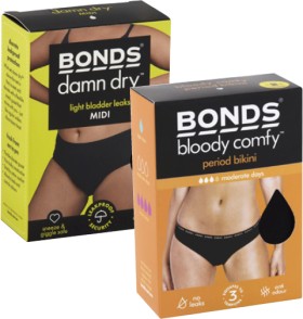 Bonds+Bloody+Comfy+Period+Bikini+or+Damn+Dry+Underwear+Assorted+Sizes+1+Pack