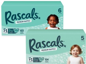 Rascals+Premium+Jumbo+Nappies+54+Pack-108+Pack