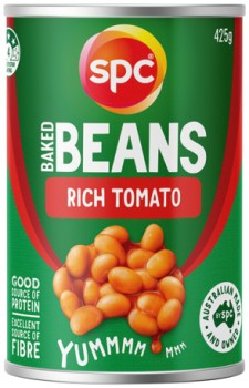 SPC+Baked+Beans+425g%2C+Spaghetti+or+Spag%E2%80%91A%E2%80%91Saurus+420g+Selected+Varieties