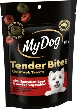 My+Dog+Tender+Bites+Gourmet+Treats+100g+Selected+Varieties