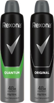 Rexona+Men%26rsquo%3Bs+Antiperspirant+Spray+250mL+Selected+Varieties