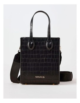 Marcs+Aruba+Mini+Tote+in+Black+Croc