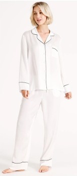 Chloe-Lola-Signature-Satin-LS-PJ-Set-Ivory on sale
