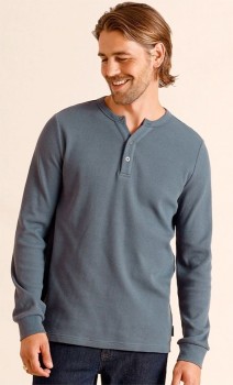 Maddox-Essential-Long-Sleeve-Waffle-Henley-Tee on sale