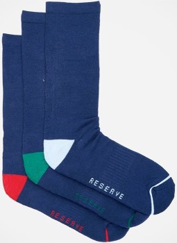 Reserve+3pk+Organic+Cotton+Comfort+Socks+-+Navy