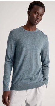 Blaq-Australian-Merino-Crew-Neck-Knit-Bluestone on sale
