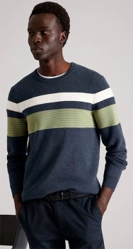 Blaq+Stripe+Knit+-+Sage