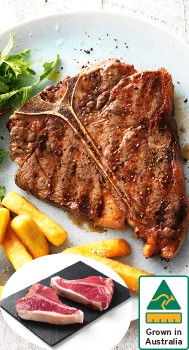 Australian-Beef-TBone-Steak on sale